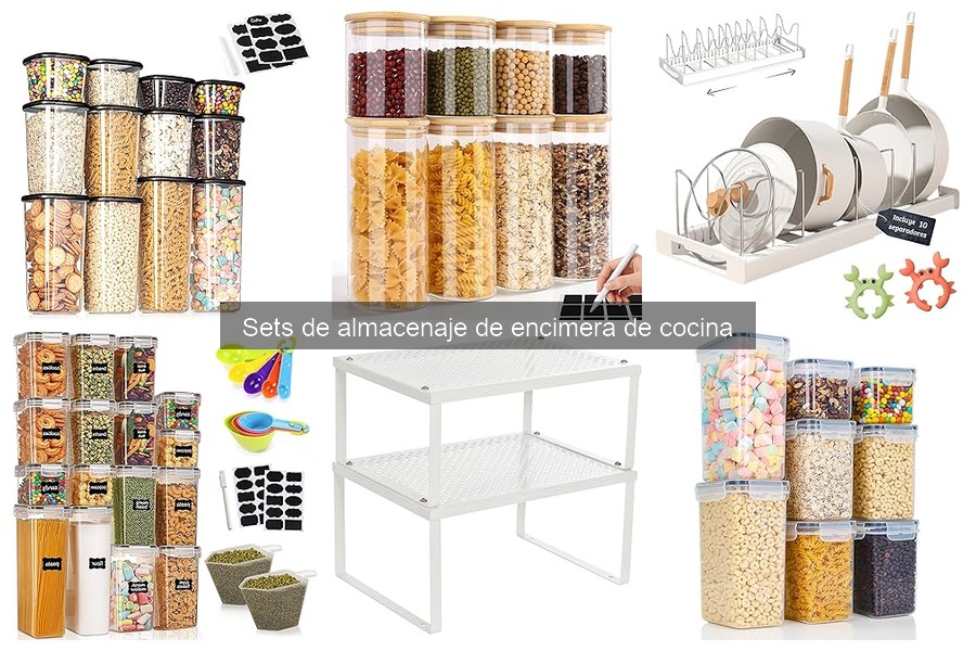Tipos de sets de almacenaje de encimera de cocina