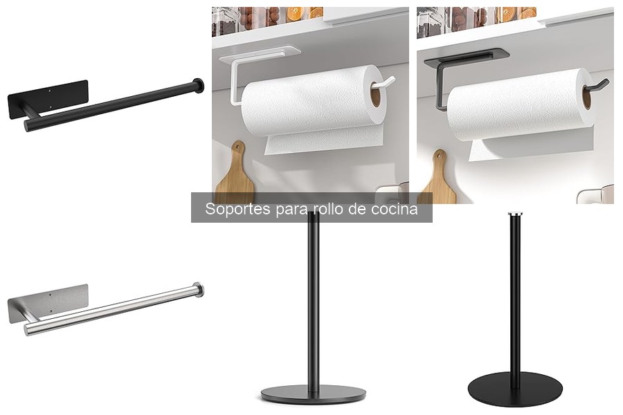 Tipos de soportes para rollo de cocina: guía completa