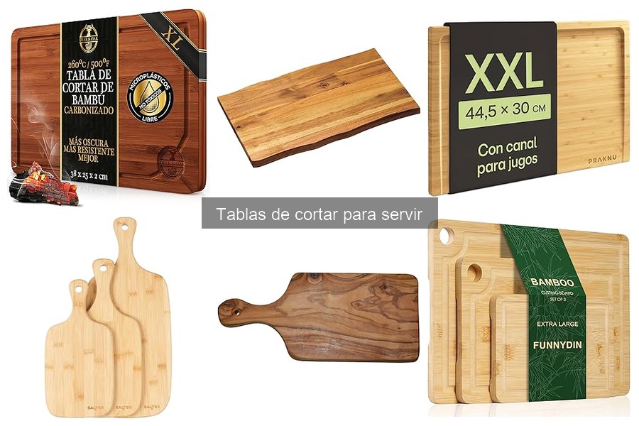Tipos de Tablas de Cortar para Servir: Madera, Plástico y Bambú