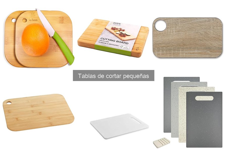 Tipos de tablas de cortar pequeñas: materiales y estilos