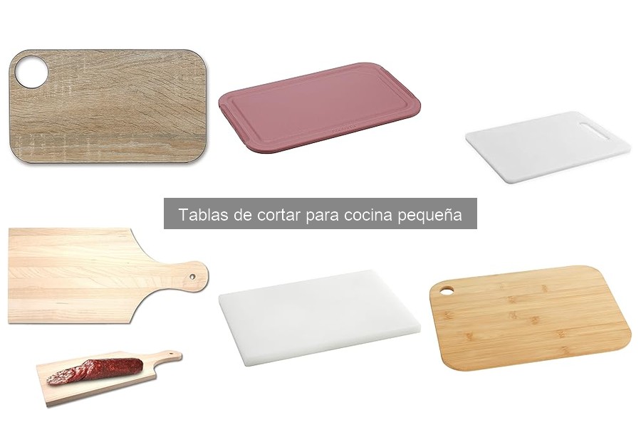 Tipos de tablas de cortar y sus usos en la cocina pequeña