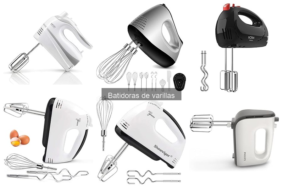 Todo sobre batidoras de varillas: características y tipos
