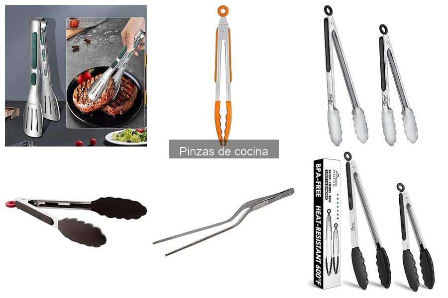 Todo sobre las pinzas de cocina: usos y tipos