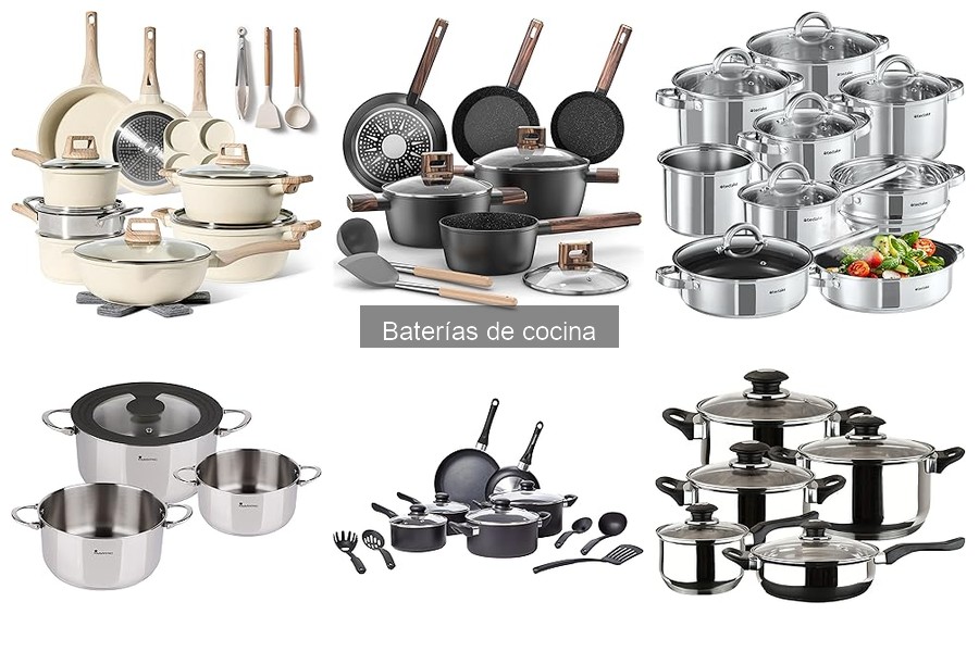 Utensilios esenciales en una batería de cocina básica