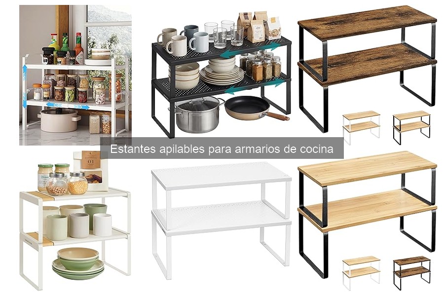 Ventajas de los Estantes Apilables en Armarios de Cocina