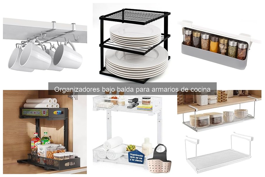 Ventajas de los organizadores bajo balda en tu cocina