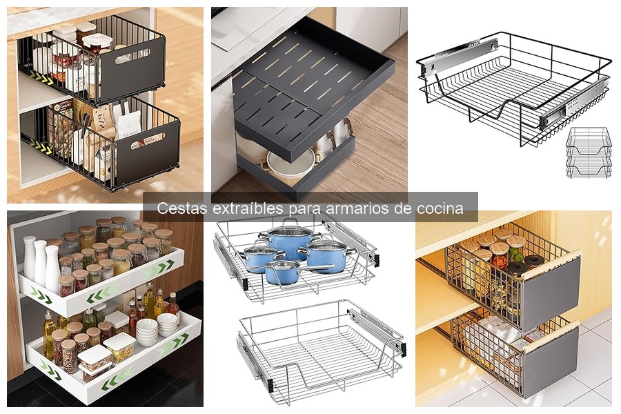 Ventajas de usar cestas extraíbles en la cocina