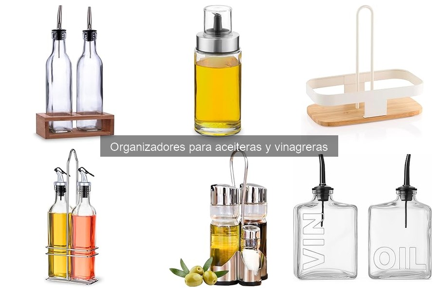 Ventajas de usar organizadores para aceiteras y vinagreras