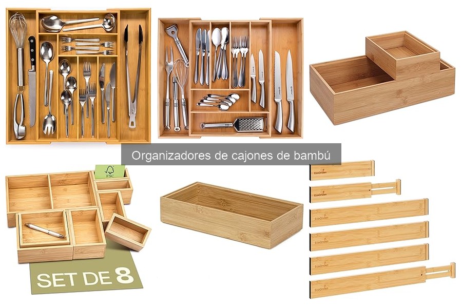 Ventajas y desventajas de los organizadores de cajones de bambú