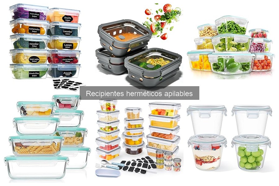 Ventajas y desventajas de recipientes herméticos apilables